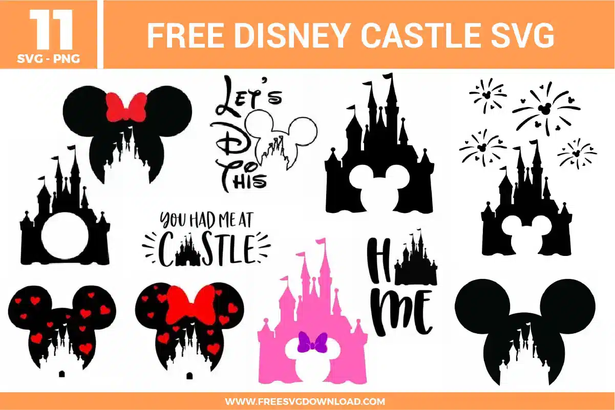 Disney Castle Free SVG Files