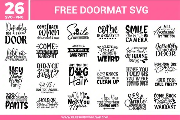 Doormat Free SVG Files