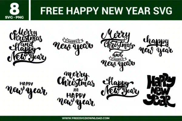 Happy New Year Free SVG Files