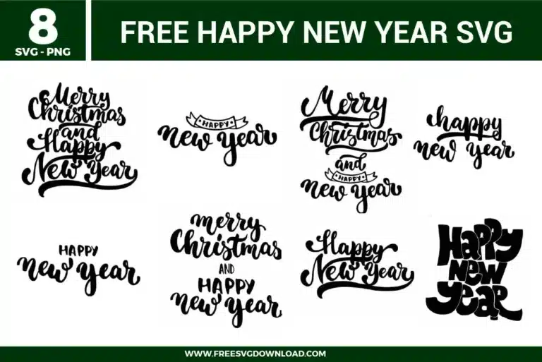 Happy New Year Free SVG Files