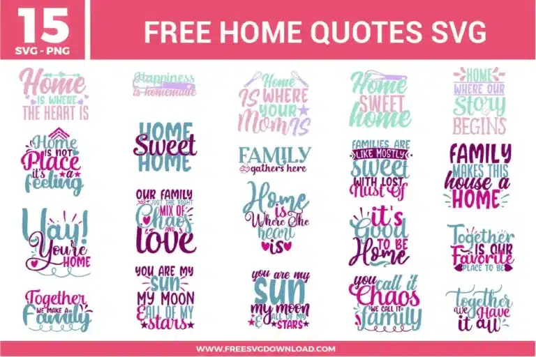 Home Quotes Free SVG Files