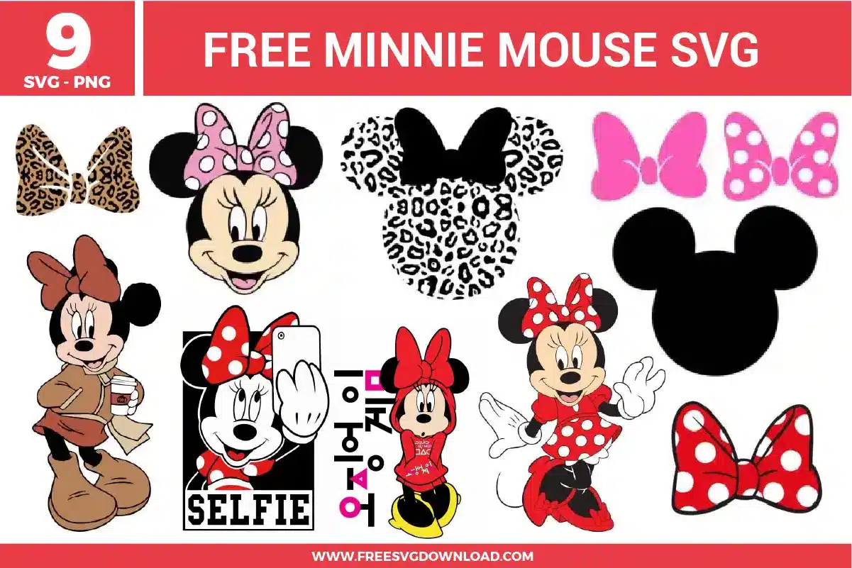 Minnie Mouse Free SVG Files