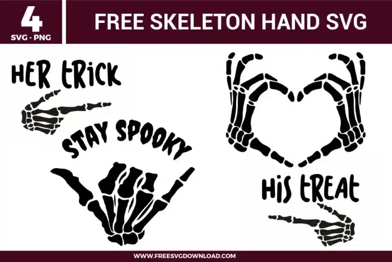 Skeleton Hand Free SVG Files