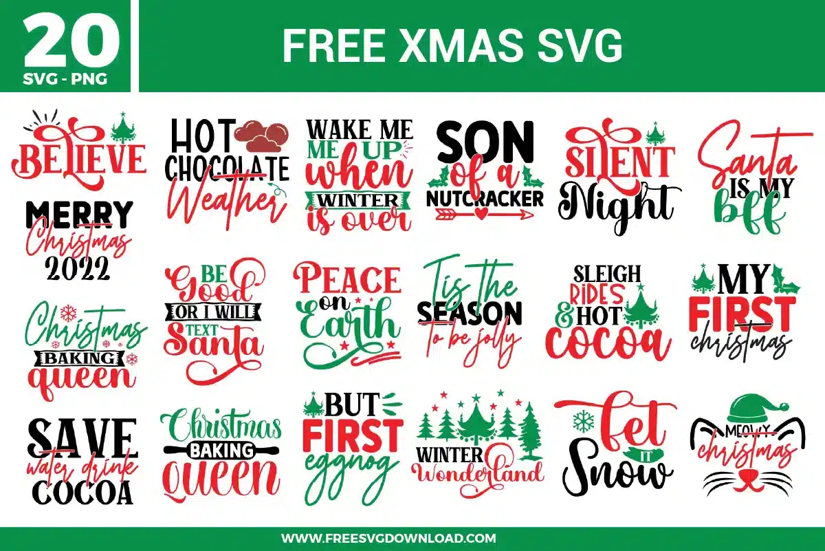 Xmas Free SVG Files