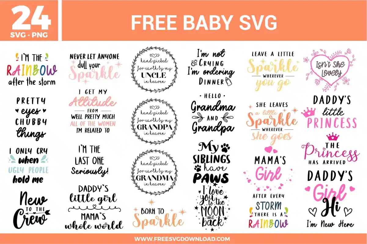 Baby Free SVG Files