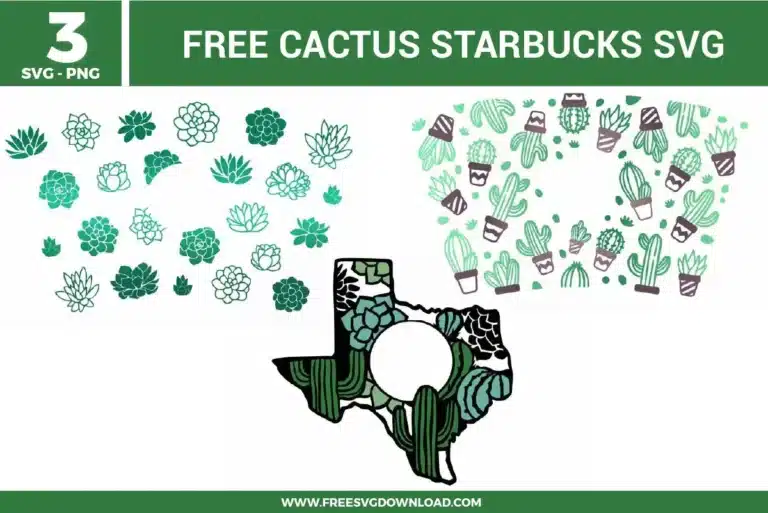 Cactus Starbucks Free SVG Files
