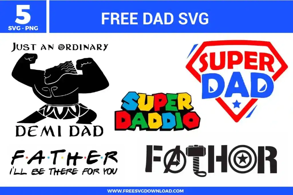 Dad Free SVG Files