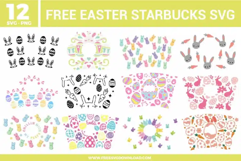 Easter Starbucks Free SVG Files