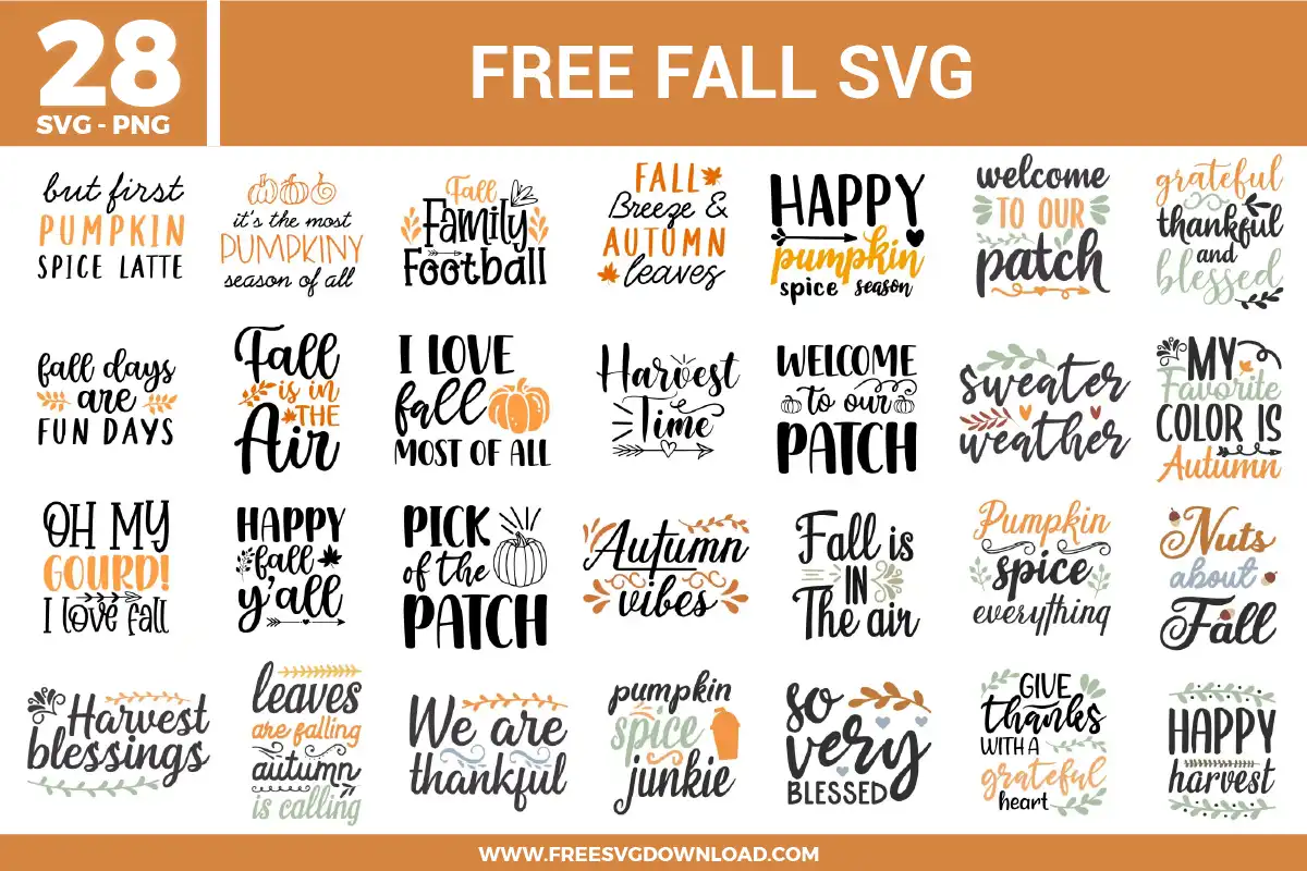Fall Free SVG Files