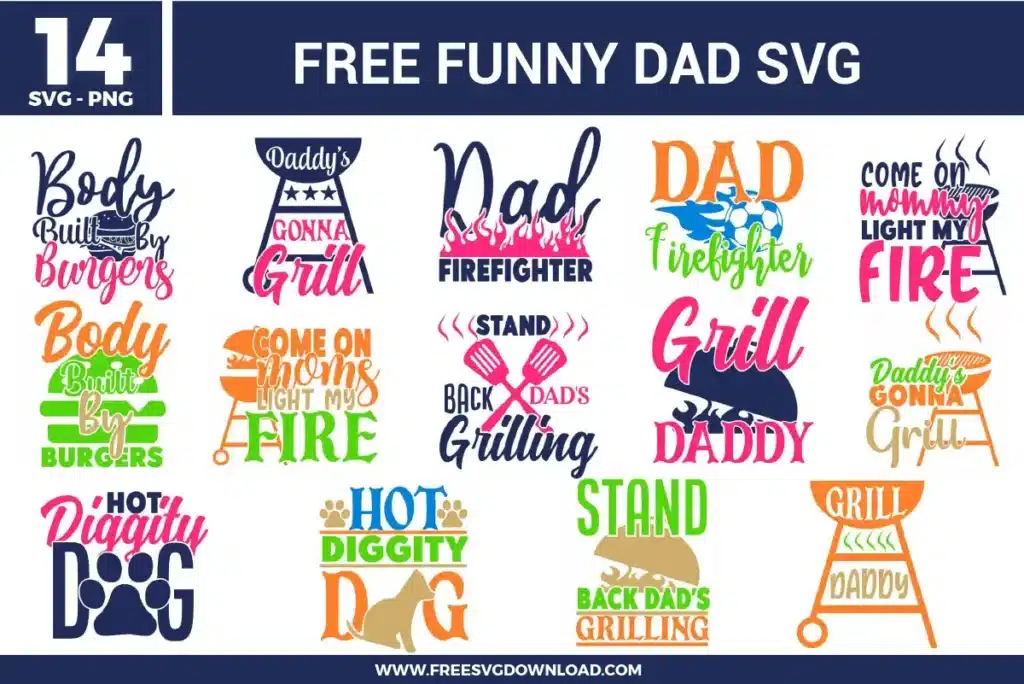 Funny Dad Free SVG Files