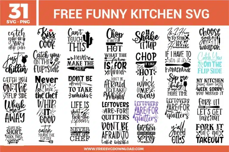 Funny Kitchen Free SVG Files