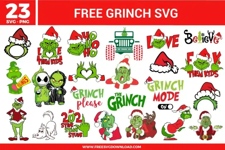 Grinch Free SVG Files