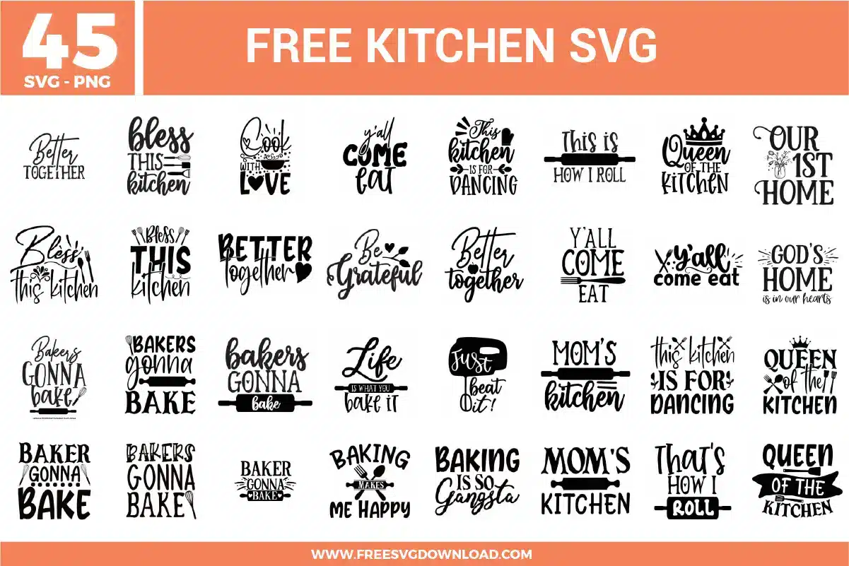 Kitchen Free SVG Files