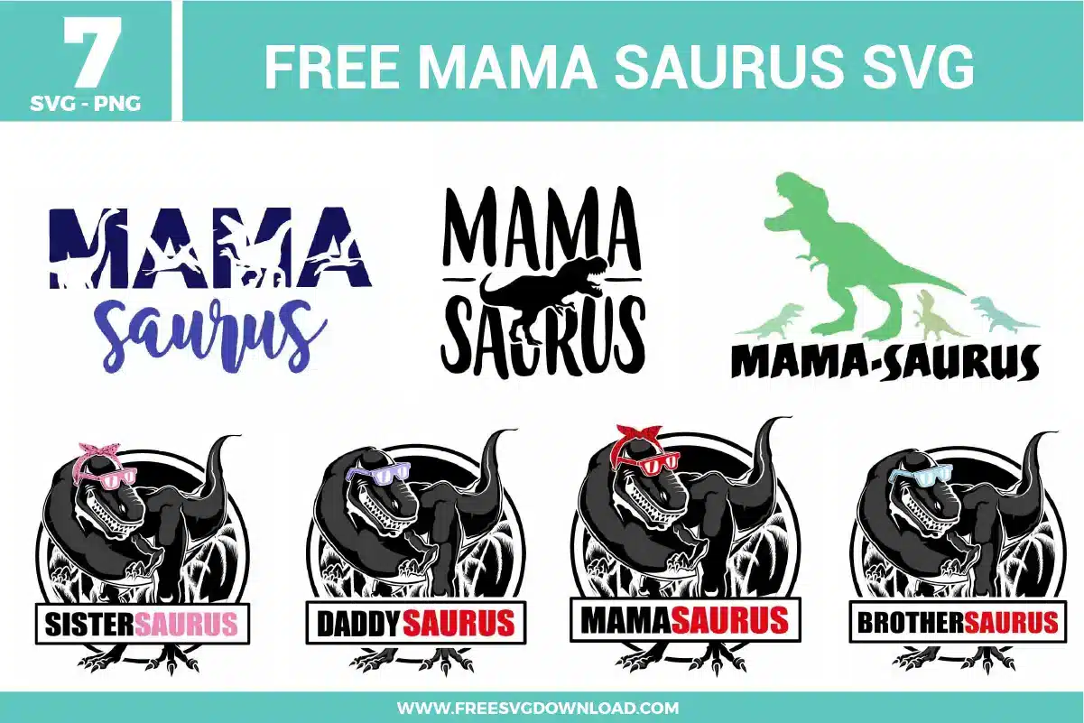 Mamasaurus Free SVG Files