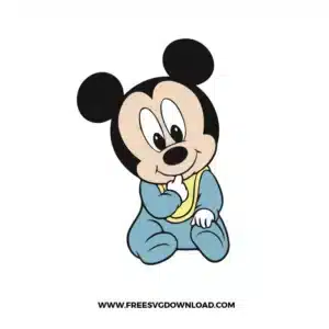 Mickey Baby Free SVG File
