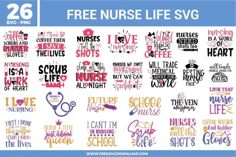 Nurse Life Free SVG Files