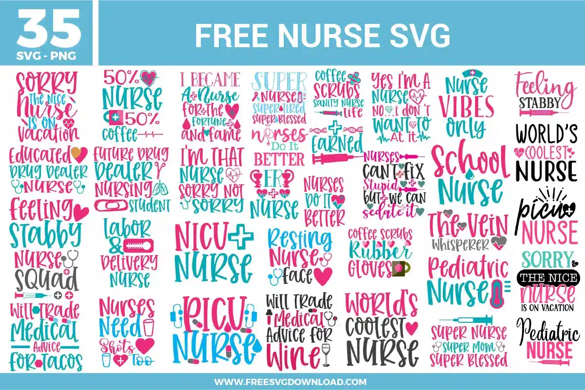 Nurse Free SVG Files