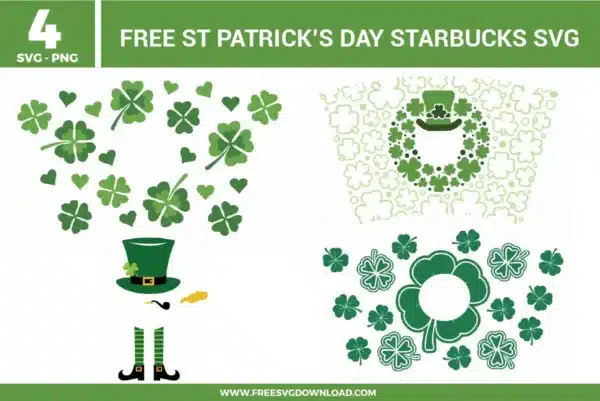 St Patricks Day Starbucks Free SVG Files