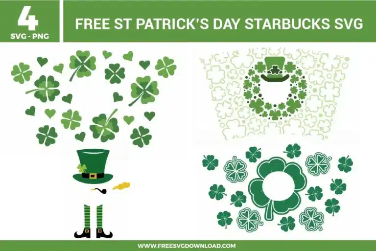 St Patricks Day Starbucks Free SVG Files
