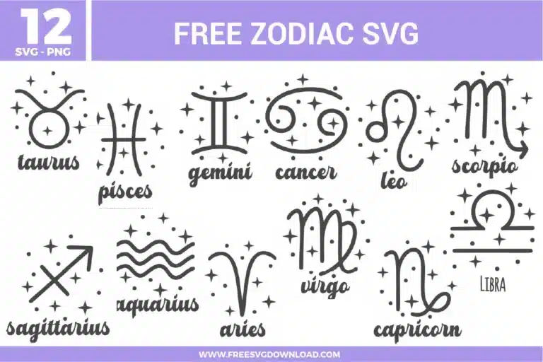 Zodiac Free SVG Files