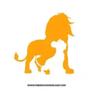 Mufasa And Simba Free SVG File