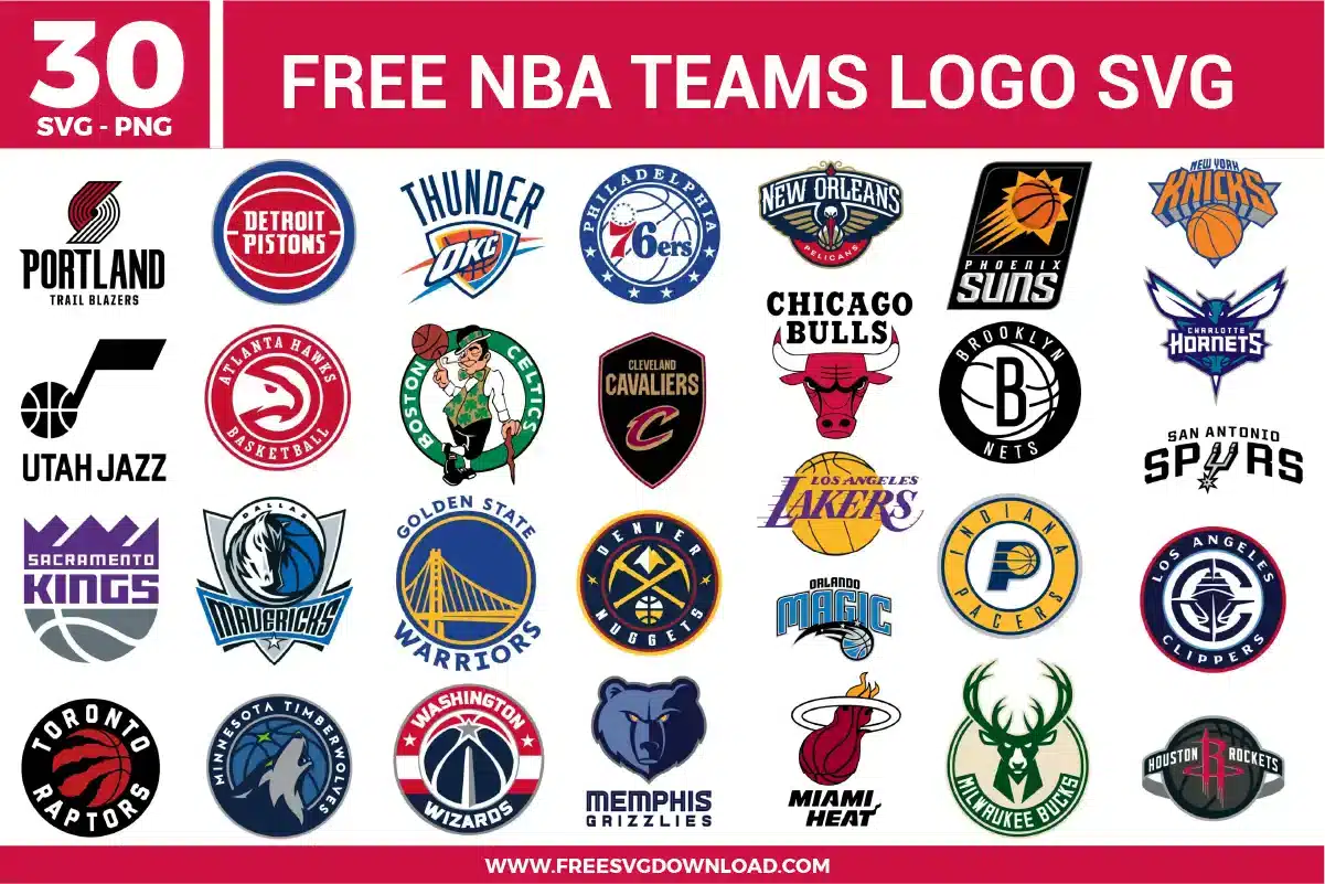 NBA Teams Logo Free SVG Files