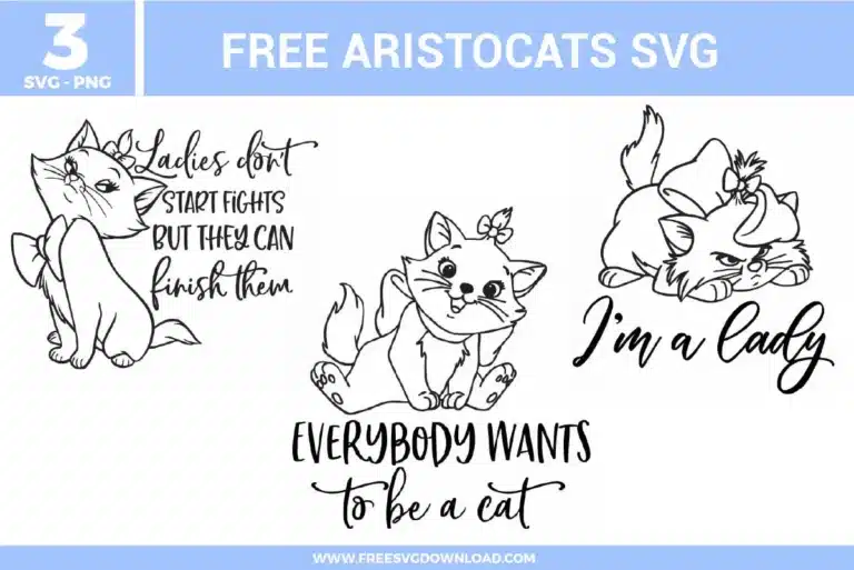Aristocats Free SVG Files