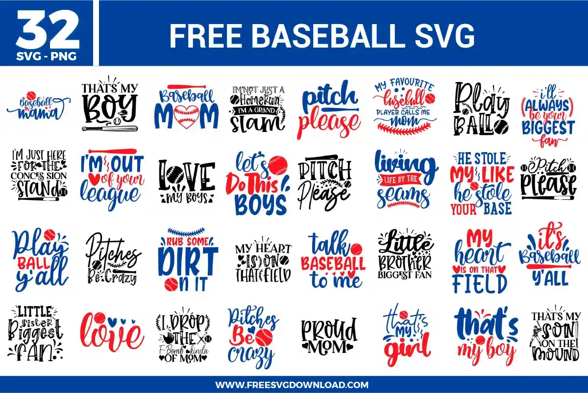 Baseball Free SVG Files
