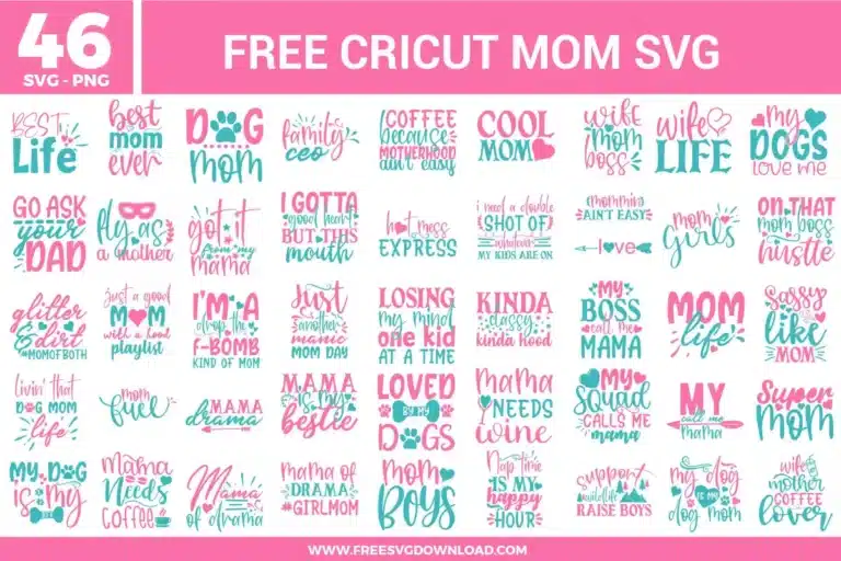 Cricut Mom Free SVG Files