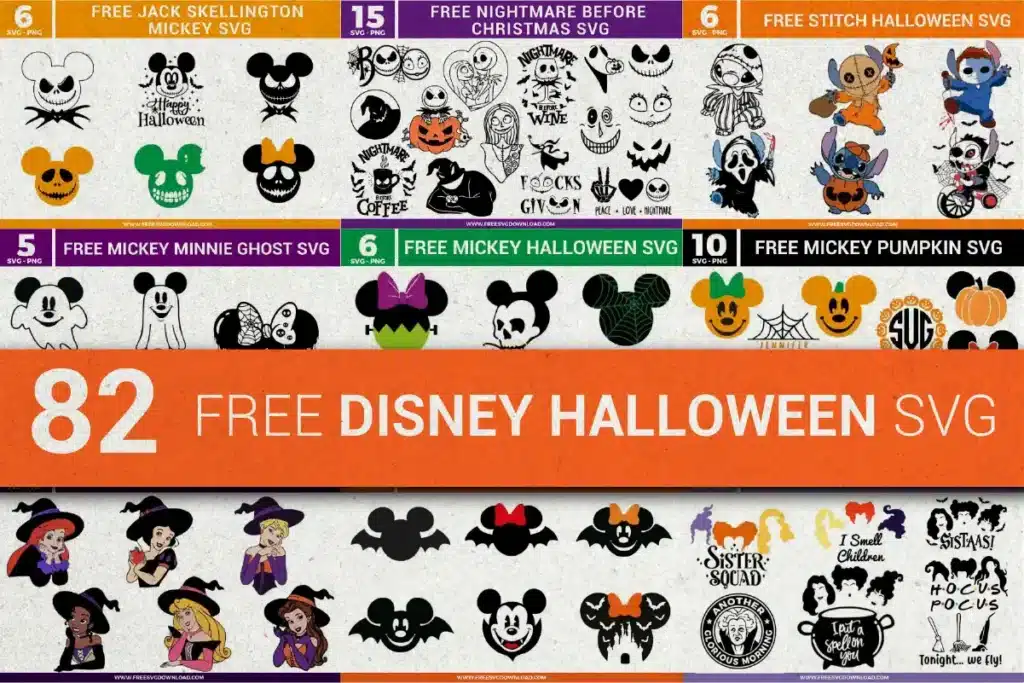 82 Free Disney Halloween SVG files for cricut