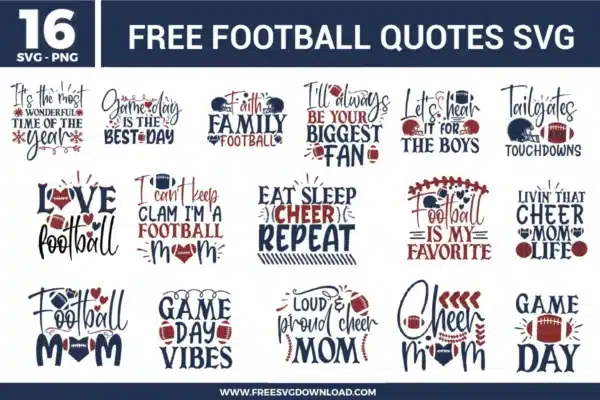 Football Quotes Free SVG Files