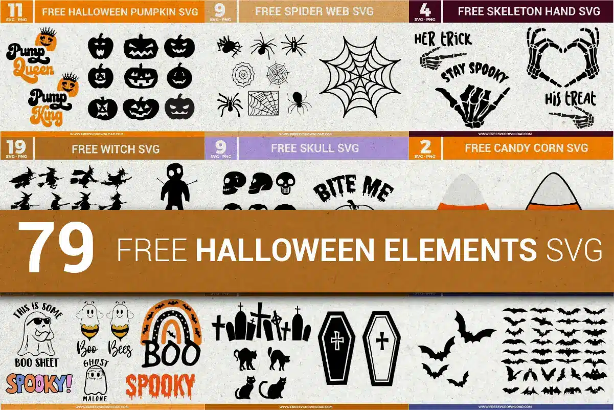 Free Halloween Elements SVG