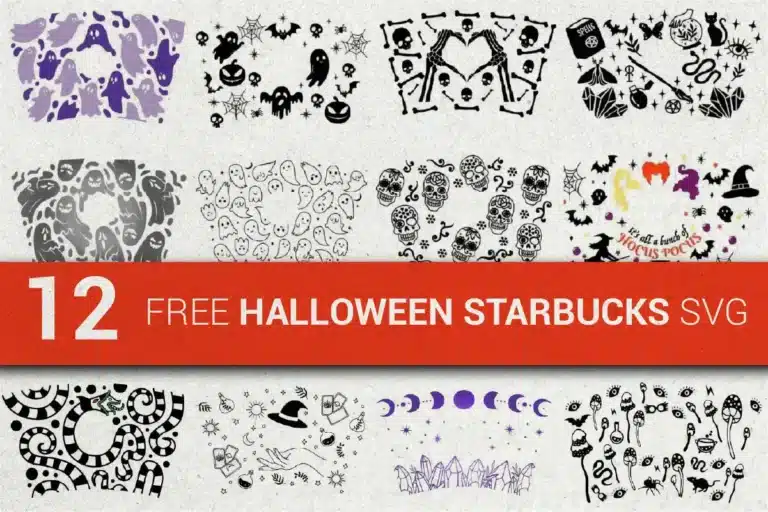 Free Halloween Starbucks Wrap SVG