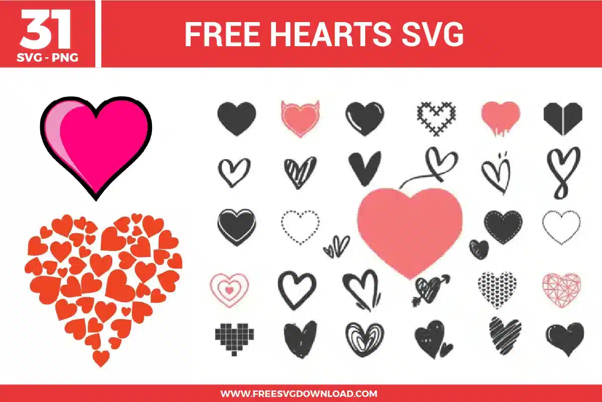 Hearts Free SVG Files