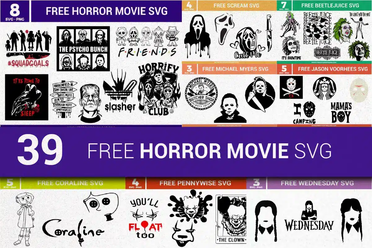 Free Horror Movie SVG