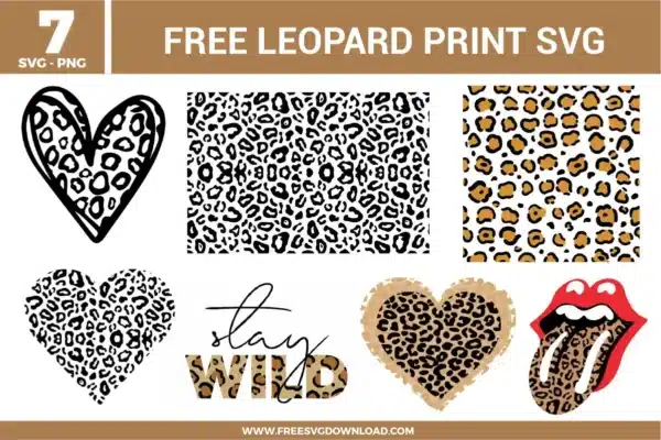 Leopard Print Free SVG Files