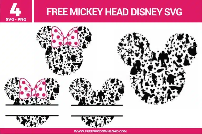 Mickey Head Disney Free SVG Files