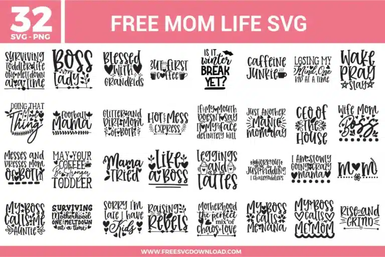 Mom Life Free SVG Files