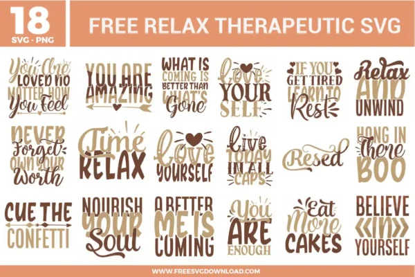 Relax Therapeutic Free SVG Files