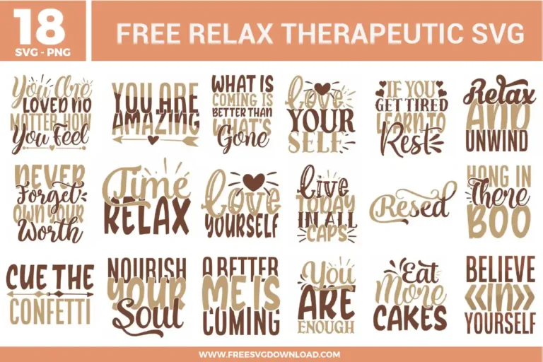 Relax Therapeutic Free SVG Files