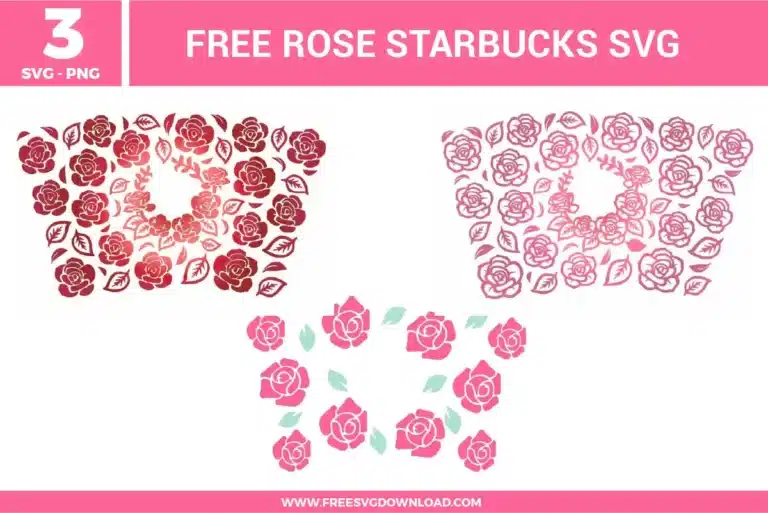 Rose Starbucks Free SVG Files