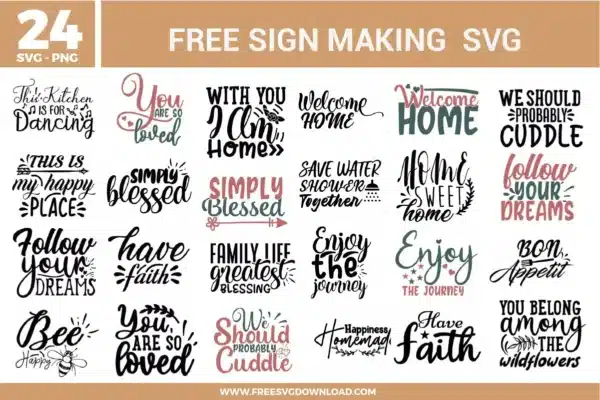 Sign Making Free SVG Files
