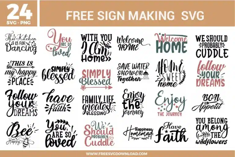Sign Making Free SVG Files