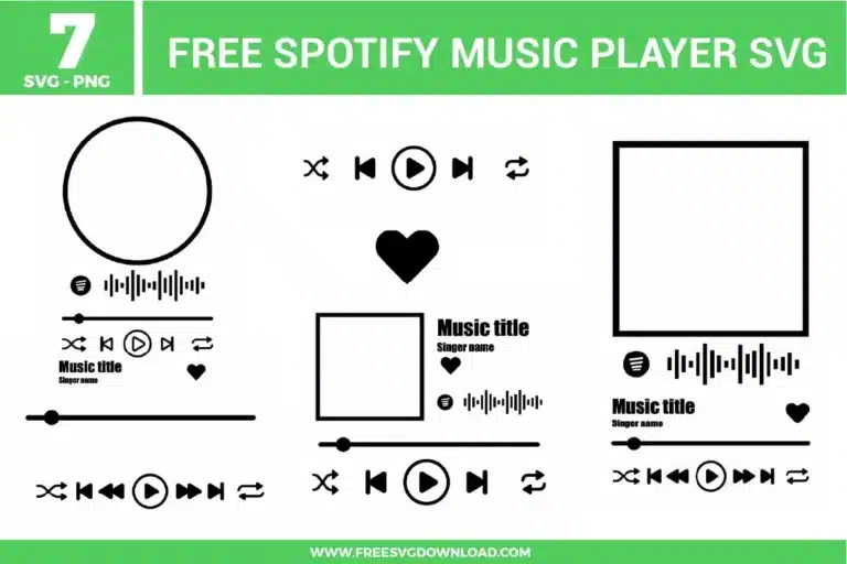 Spotify Music Player Free SVG Files