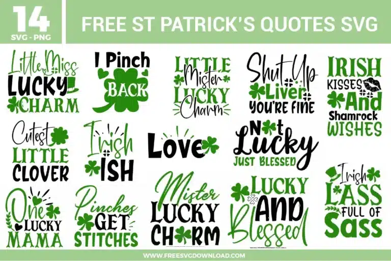 St Patricks Day Quotes Free SVG Files