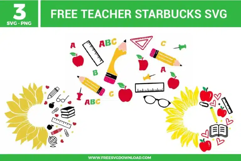 Teacher Starbucks Free SVG Files