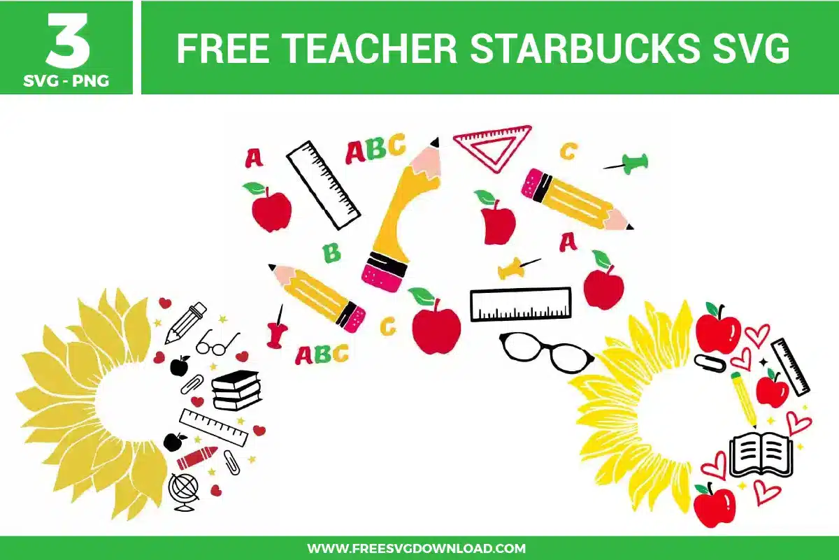 Teacher Starbucks Free SVG Files