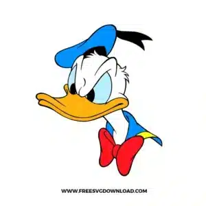 Donald Duck Angry Free SVG File