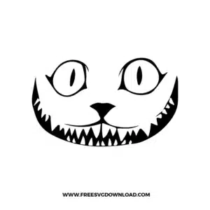 Cheshire Cat Free SVG File