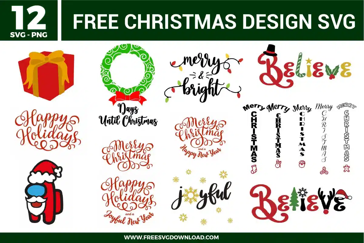 Christmas Design Free SVG Files